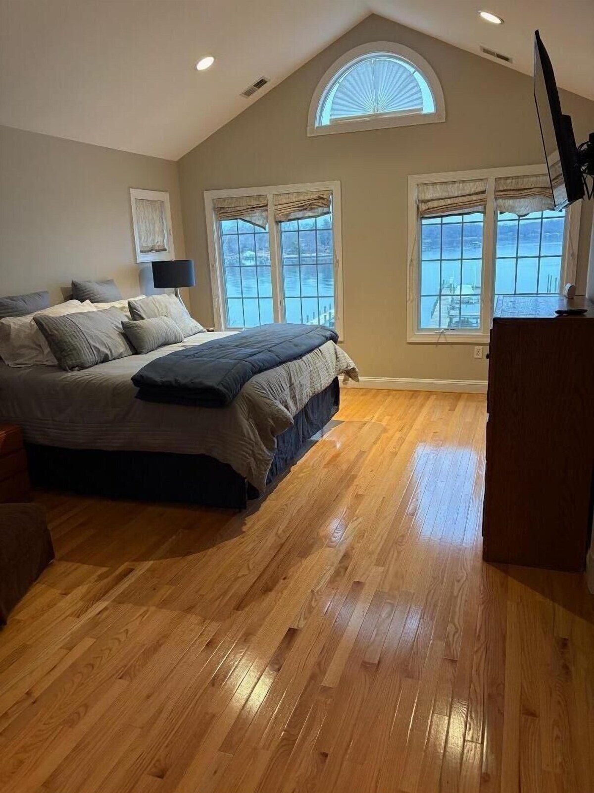 Spacious master bedroom.